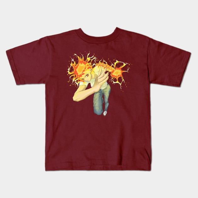 Inner Fire Kids T-Shirt by Darksinokaru